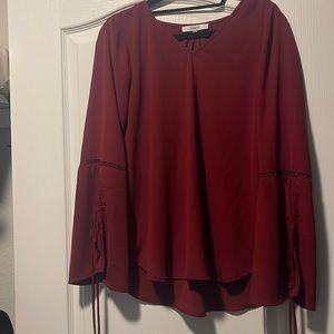 Burgundy blouse